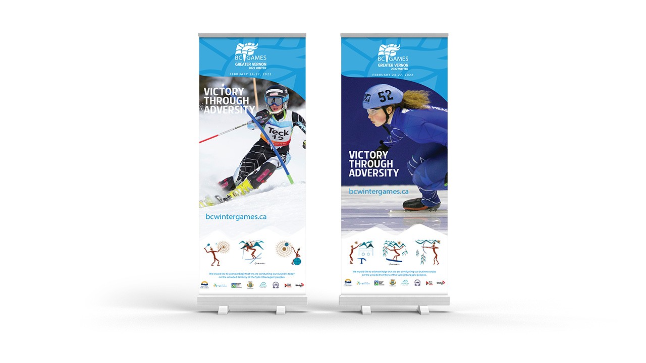 BC Winter Games signage banner